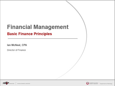 Financial Management: Basic Accounting Principles