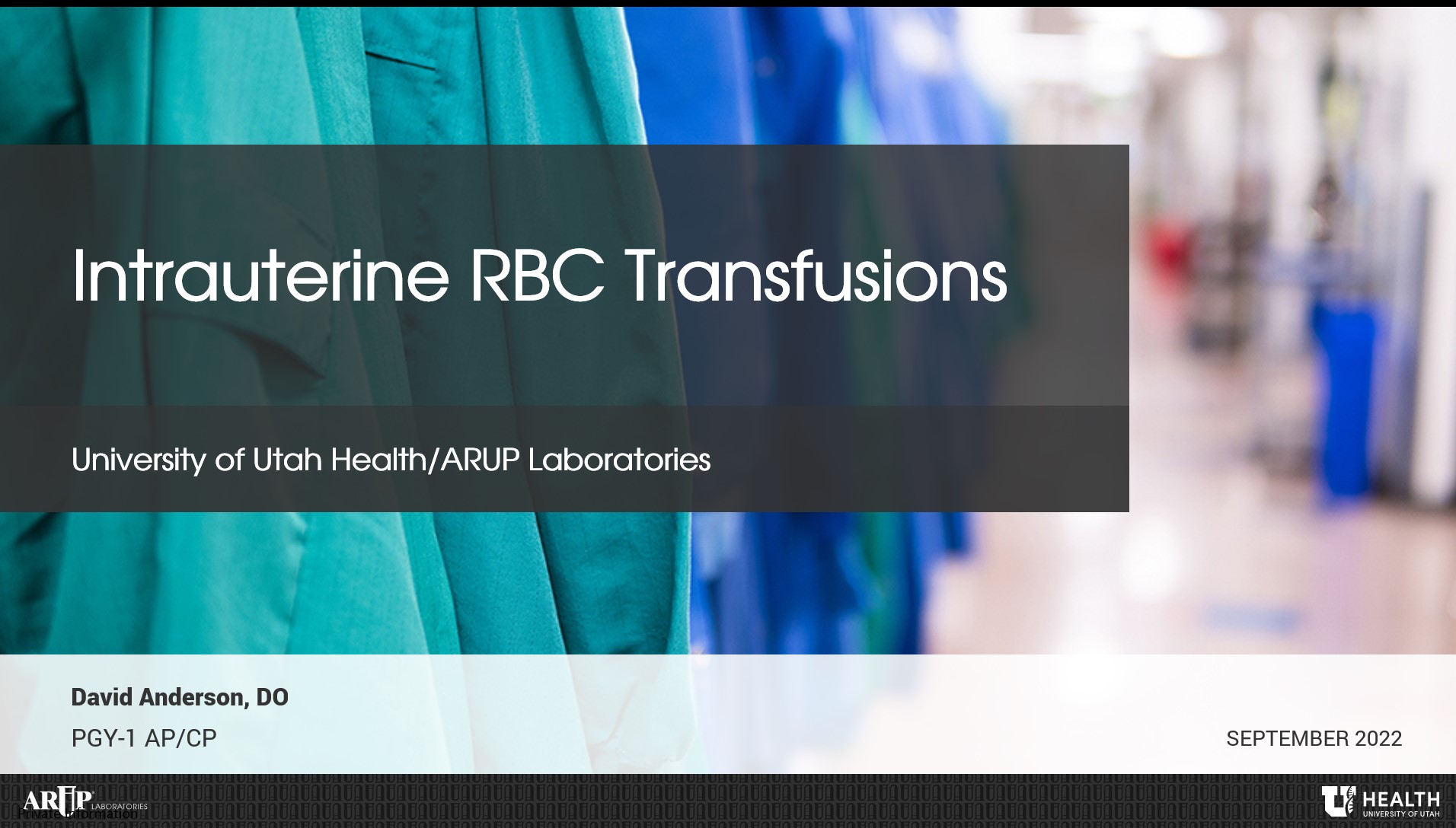 Intrauterine RBC Transfusions