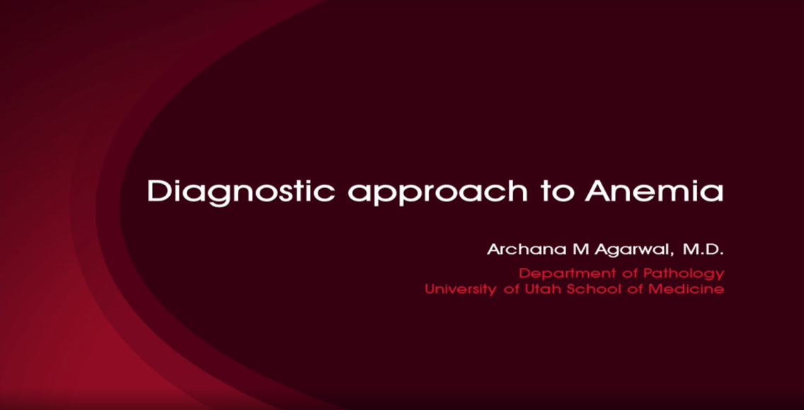 Diagnostic Approach to Anemia