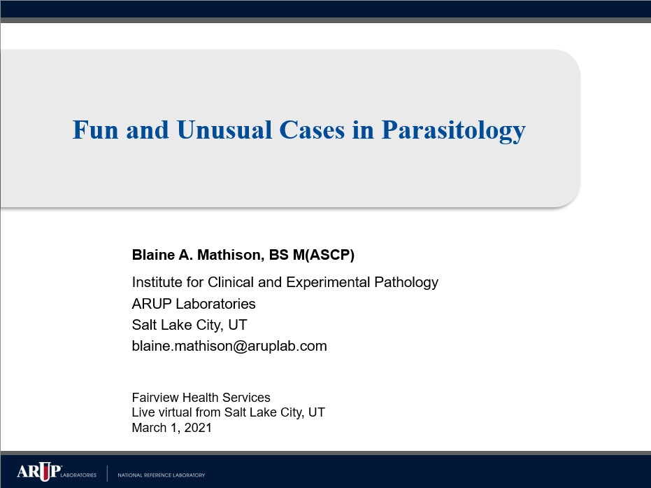 Cases in Parasitology