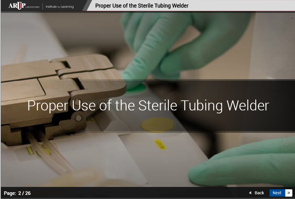Proper Use of the Sterile Tubing Welder